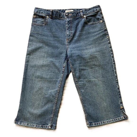 Northern Reflections Capri Jeans Medium Wash Denim Straight Leg Vintage Y2K - Picture 1 of 6